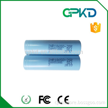 Electric vehicle battery 18650 25R 3.6V lithium ion cell
